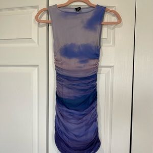 Urban Outfitters Watercolor Body Con Dress